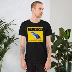 Little Blue Penguin Caution Short-Sleeve T-Shirt