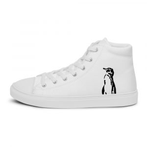 Galapagos Penguin Men’s sized high top canvas shoes