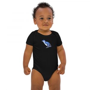 Little Blue Penguin Organic cotton baby bodysuit