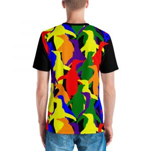 All Out Pride Penguins t-shirt w/ black sleeves