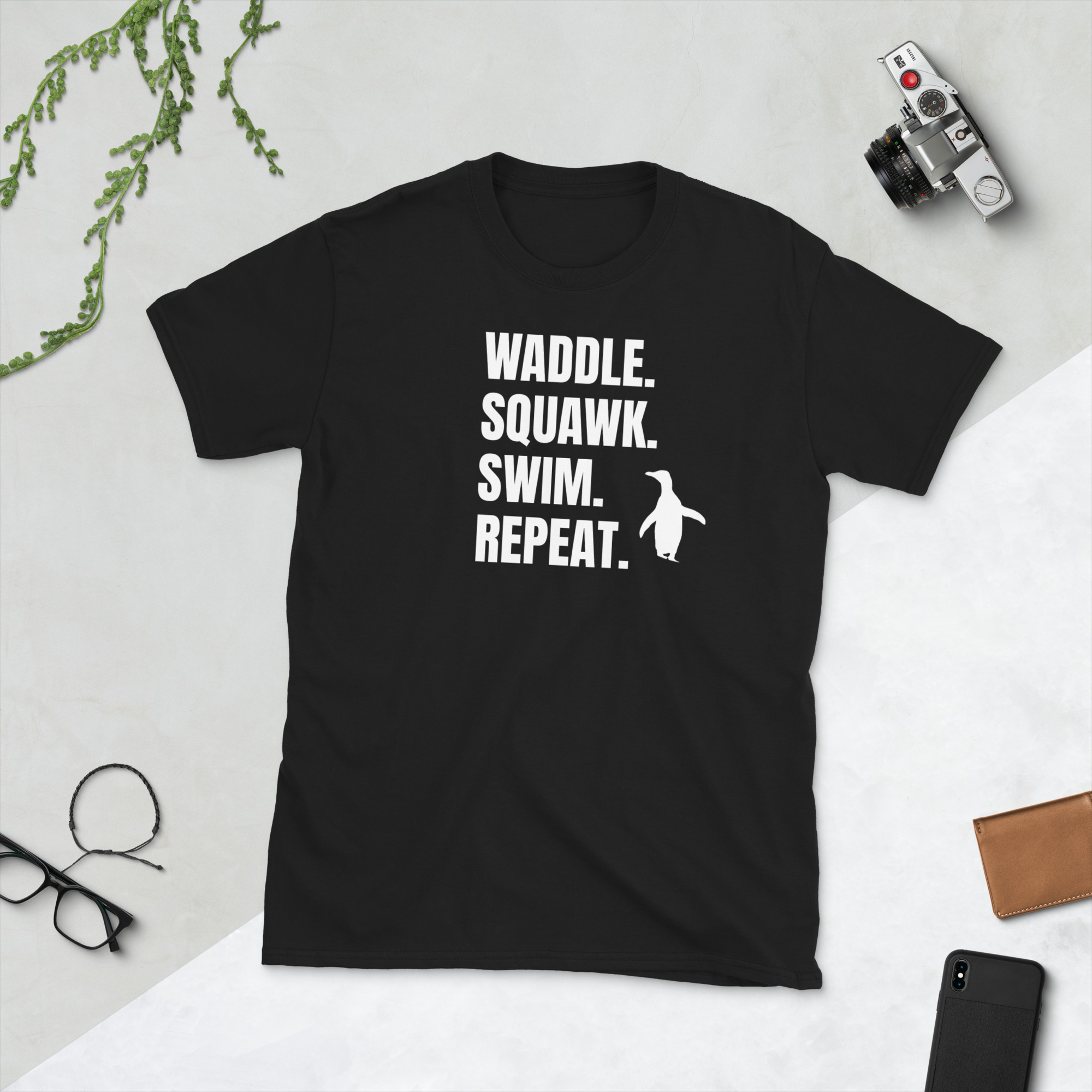 Waddle Squawk Swim Repeat Hoiho Unisex T-Shirt