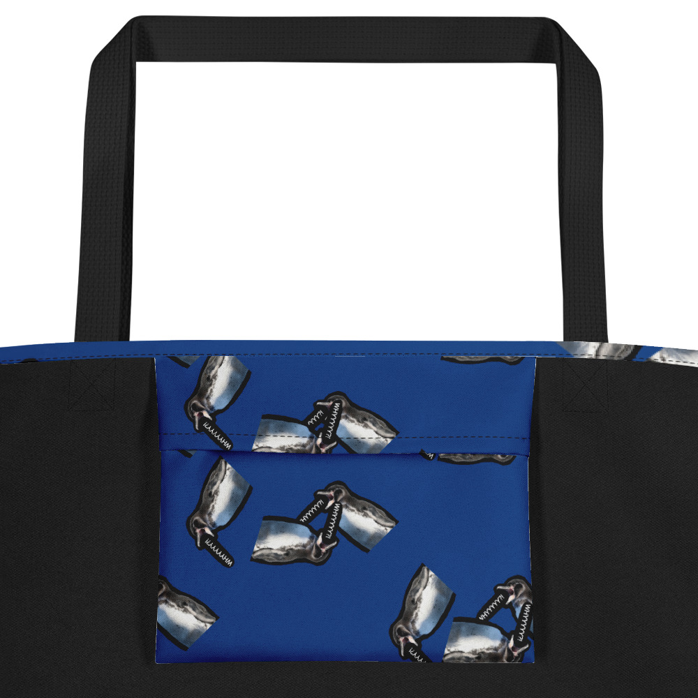 GP questions life blue Large Tote Bag